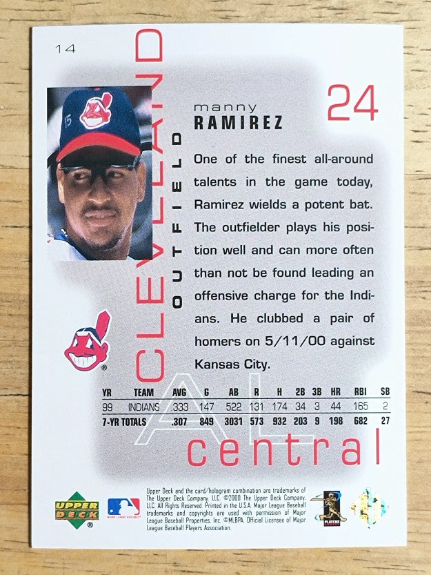 2000 Upper Deck Pros and Prospects #14 Manny Ramirez