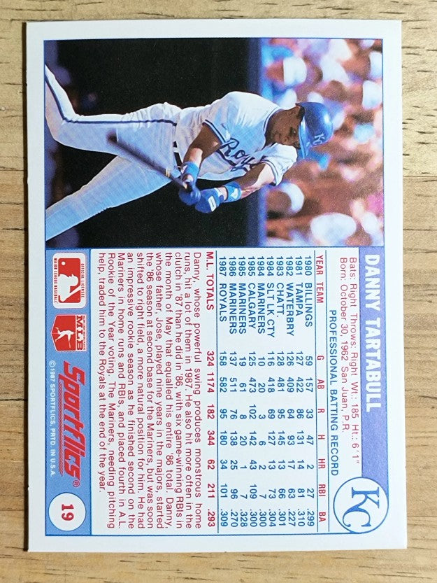1988 Sportflics #19 Danny Tartabull