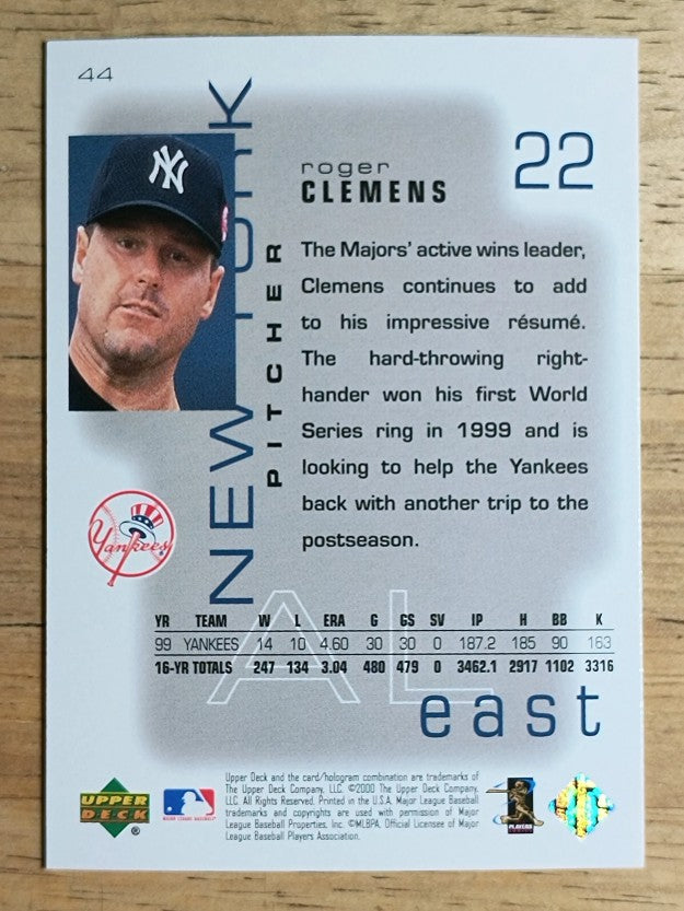 2000 Upper Deck Pros and Prospects #44 Roger Clemens