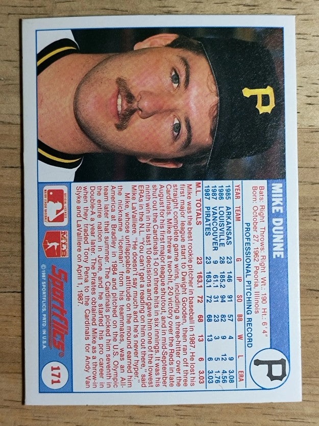 1988 Sportflics #171 Mike Dunne