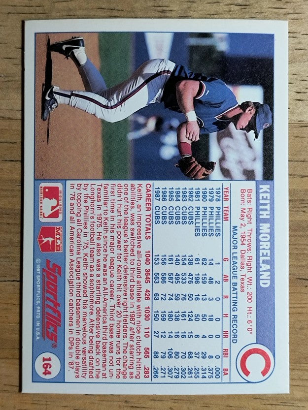 1988 Sportflics #164 Keith Moreland