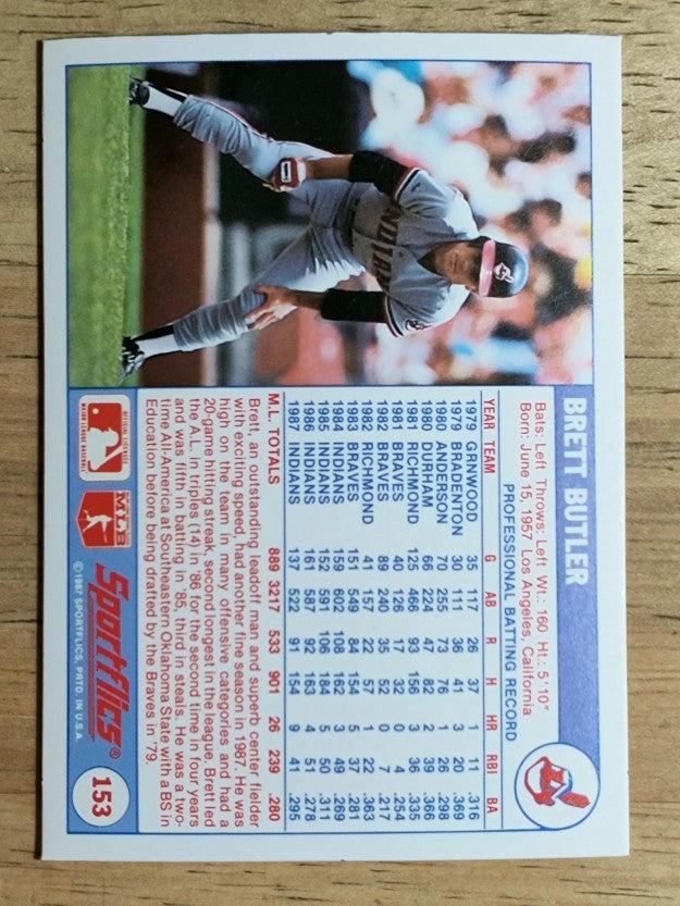 1988 Sportflics #153 Brett Butler