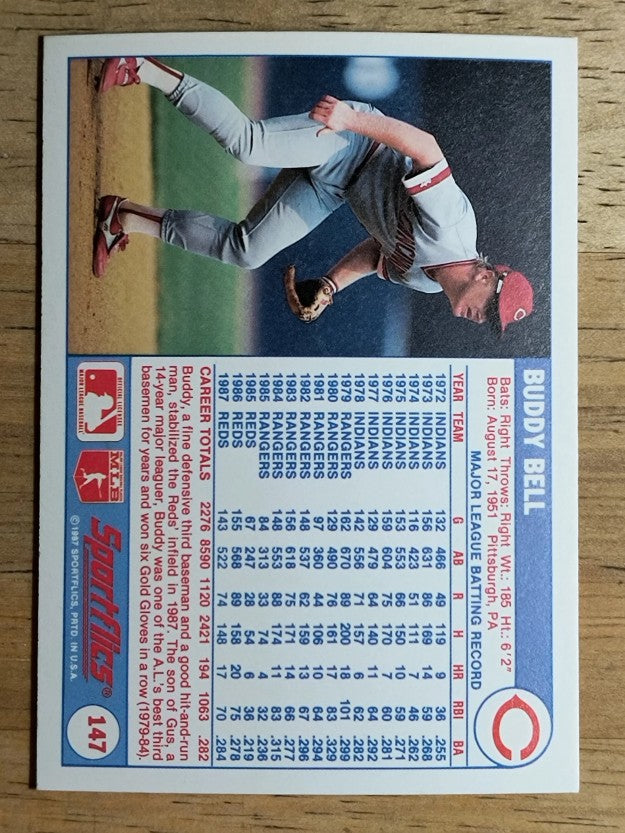1988 Sportflics #147 Buddy Bell