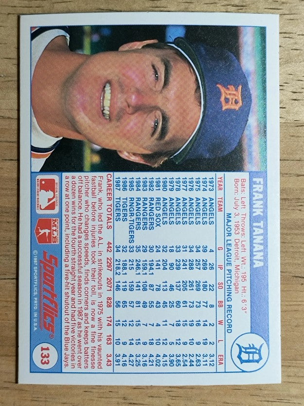 1988 Sportflics #133 Frank Tanana