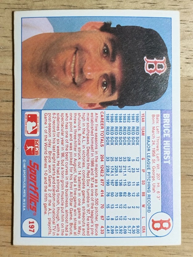 1988 Sportflics #197 Bruce Hurst