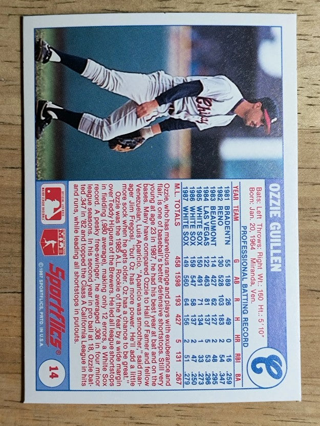 1988 Sportflics #14 Ozzie Guillen