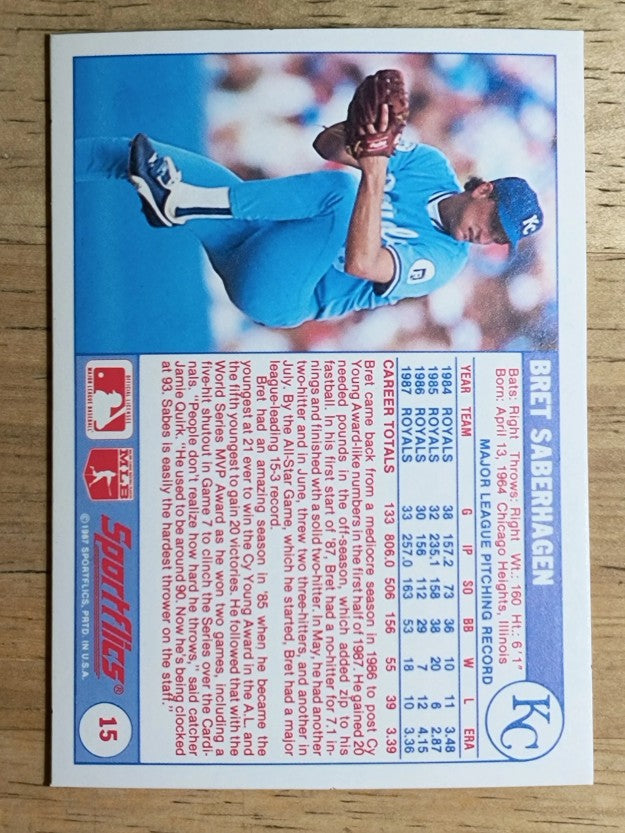 1988 Sportflics #15 Bret Saberhagen