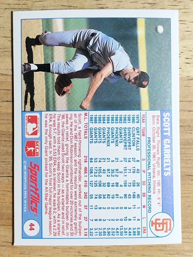 1988 Sportflics #44 Scott Garrelts