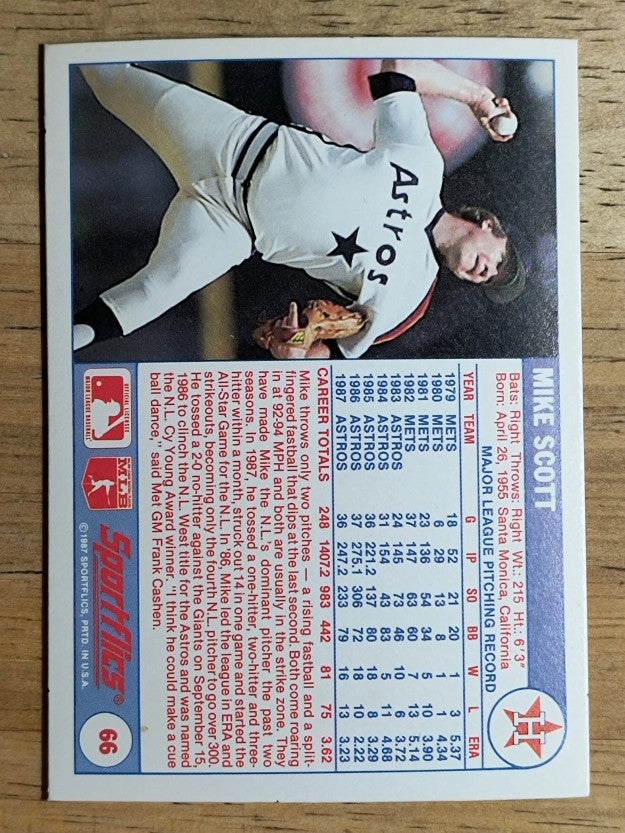 1988 Sportflics #66 Mike Scott
