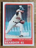 1988 Sportflics #53 Jeff Reardon