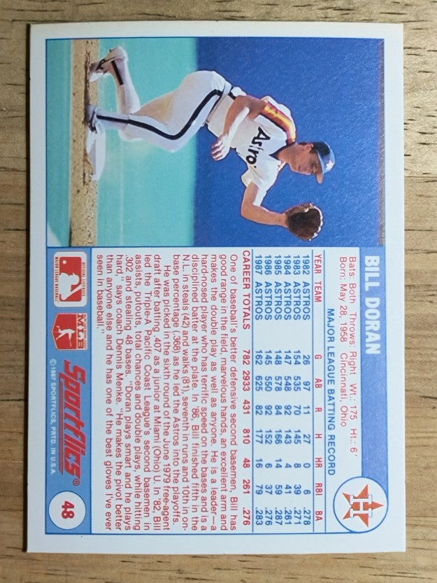 1988 Sportflics #48 Bill Doran