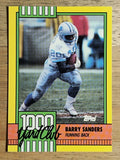 1990 Topps 1000 Yard Club Disclaimer Back #3 Barry Sanders