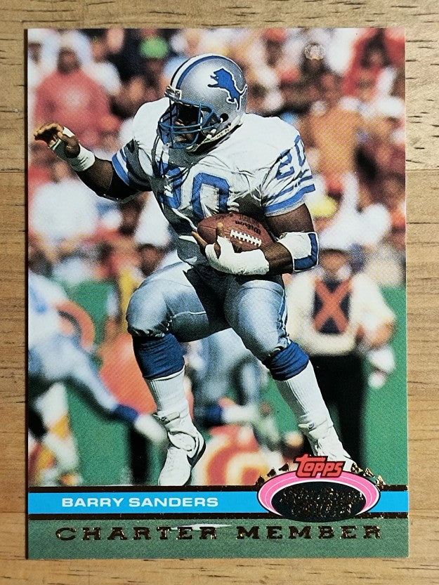 1991 Stadium Club Charter Member #37 Barry Sanders
