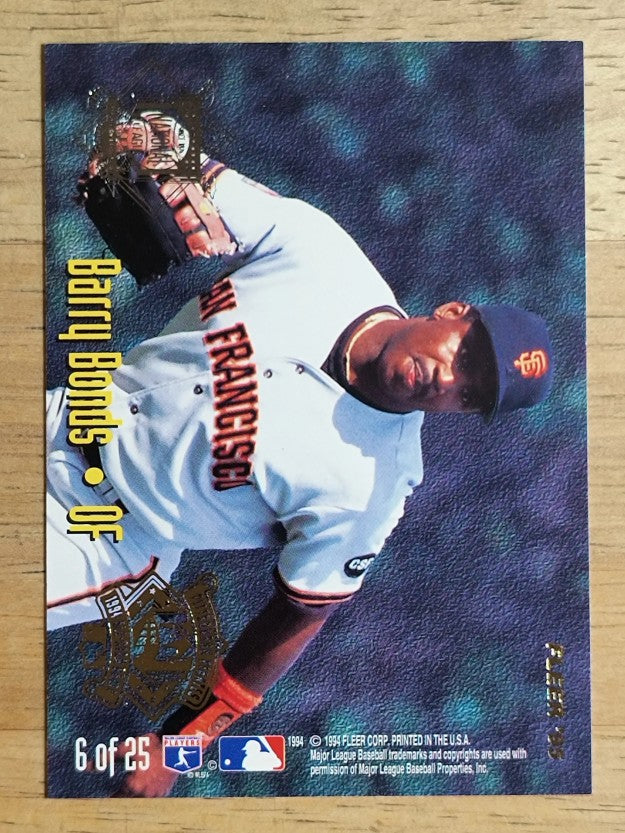 1995 Fleer All-Stars #6 Barry Bonds/Joe Carter