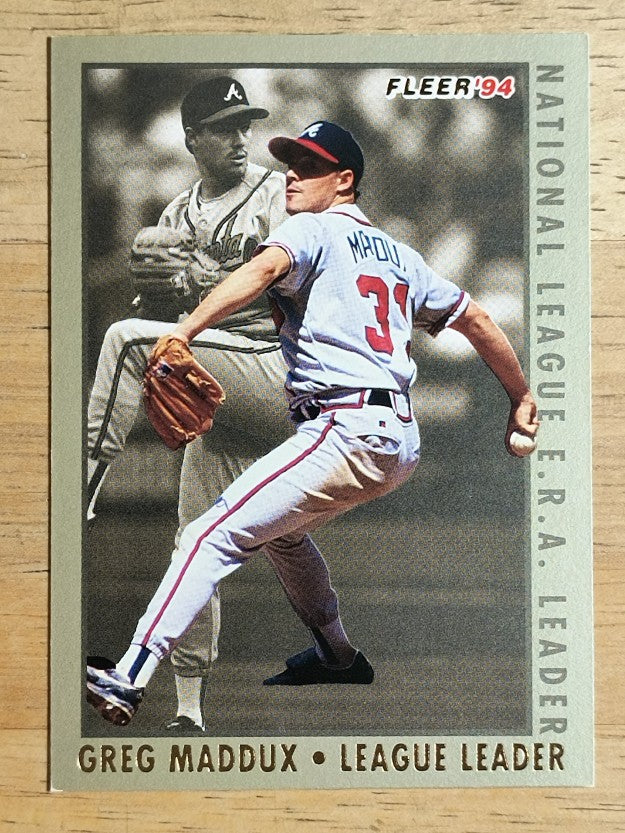 1994 Fleer League Leaders #12 Greg Maddux