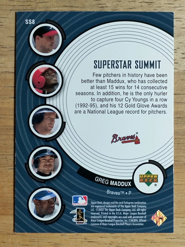 2002 Upper Deck Superstar Summit II #SS8 Greg Maddux