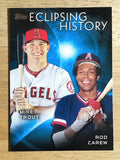 2015 Topps Eclipsing History #EH7 Rod Carew/Mike Trout