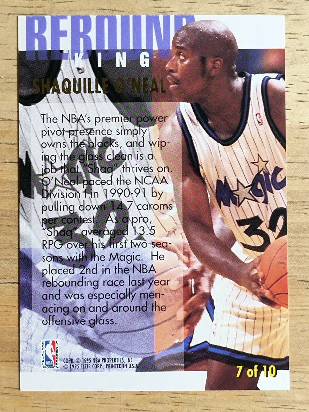 1994-95 Ultra Rebound Kings #7 Shaquille O'Neal