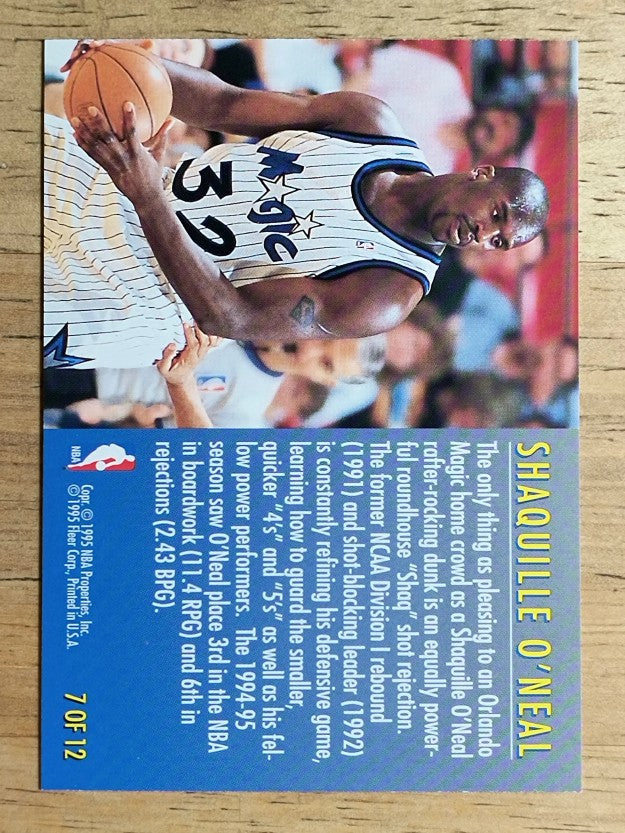 1995-96 Fleer Total D #7 Shaquille O'Neal