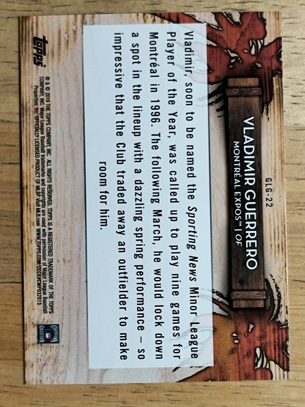 2019 Topps Grapefruit League Greats #GLG22 Vladimir Guerrero