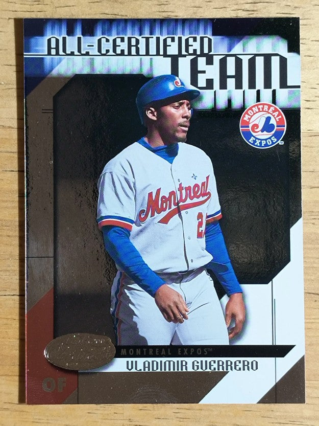 2002 Leaf Certified All-Certified Team #25 Vladimir Guerrero