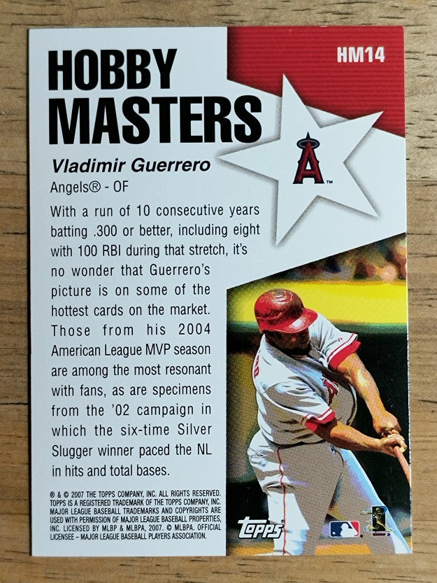 2007 Topps Hobby Masters #HM14 Vladimir Guerrero