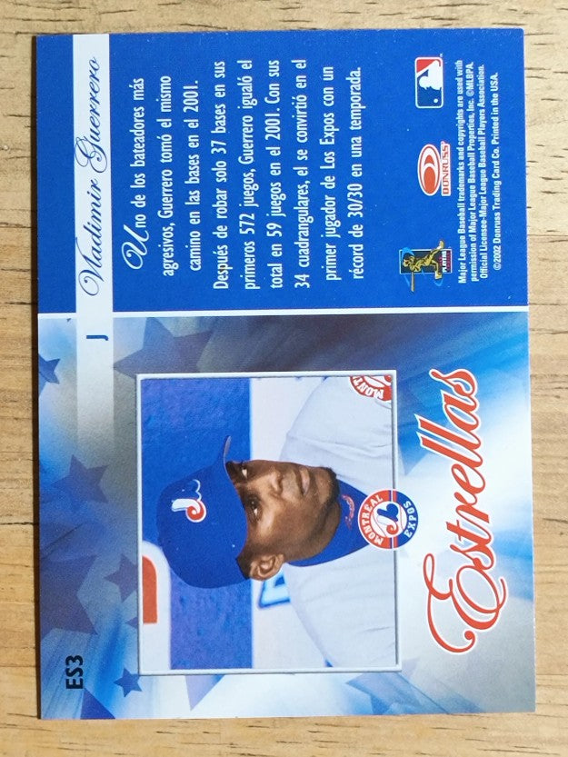 2002 Donruss Super Estrellas Estrellas #3 Vladimir Guerrero