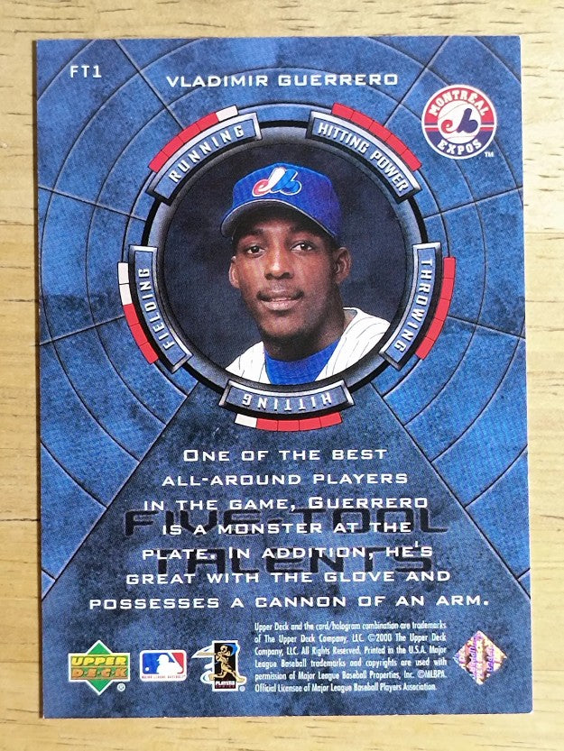 2000 Upper Deck Five-Tool Talents #FT1 Vladimir Guerrero