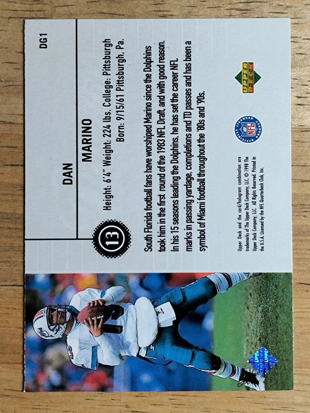 1998 Upper Deck Define the Game #DG1 Dan Marino