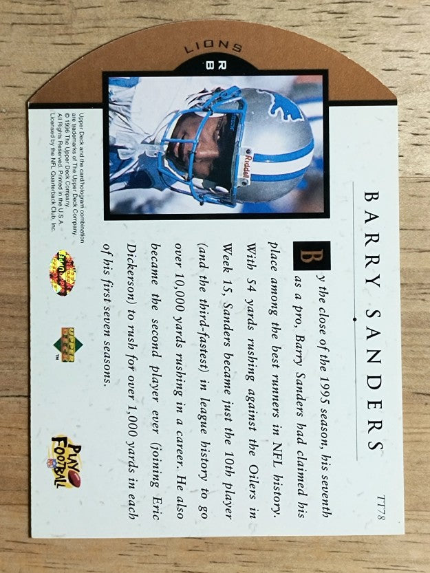 1996 Upper Deck Team Trio #TT78 Barry Sanders (NM)