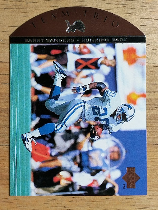 1996 Upper Deck Team Trio #TT78 Barry Sanders (NM)