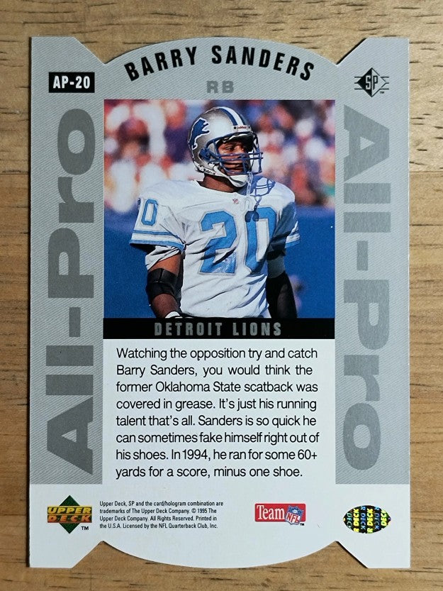 1995 SP All-Pros #20 Barry Sanders