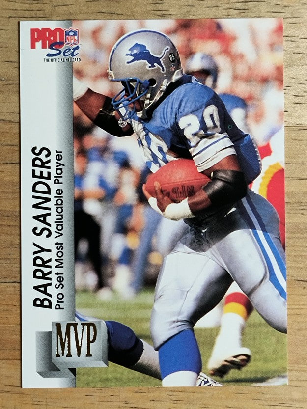 1992 Pro Set Gold MVPs #MVP19 Barry Sanders