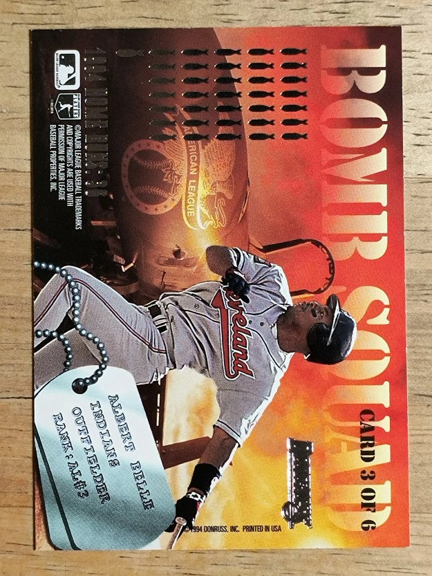 1995 Donruss Bomb Squad #3 Barry Bonds/Albert Belle