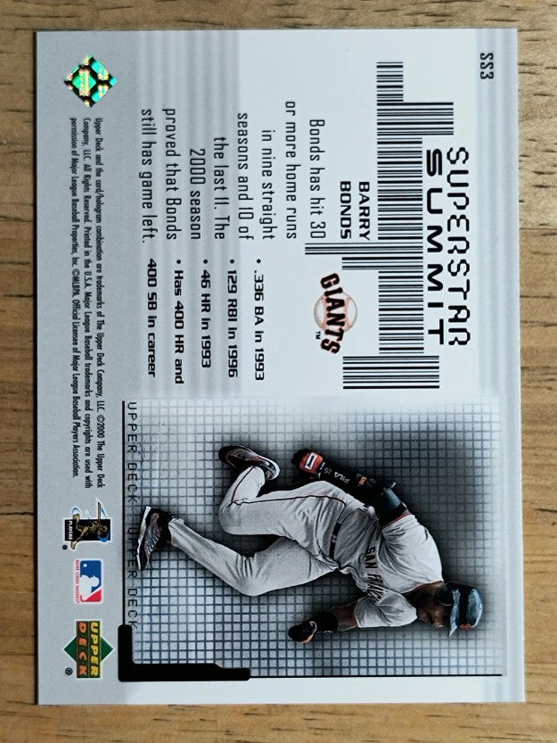 2001 Upper Deck Superstar Summit #SS3 Barry Bonds