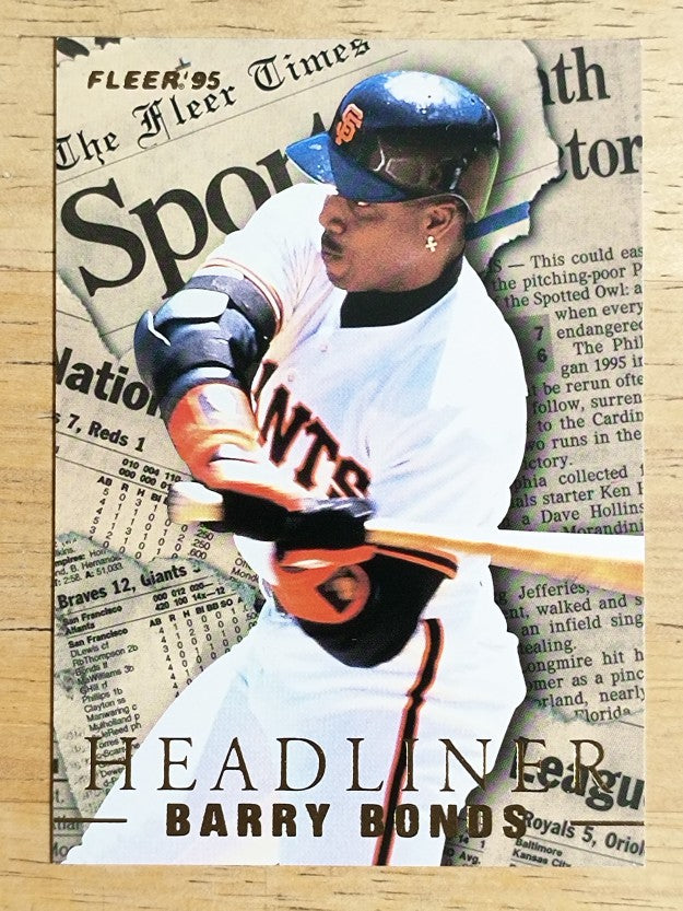 1995 Fleer Update Headliners #3 Barry Bonds