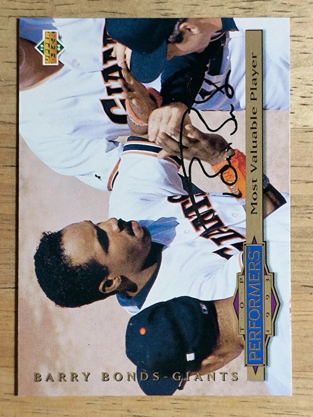 1994 Collector's Choice Silver Signature #311 Barry Bonds TOP