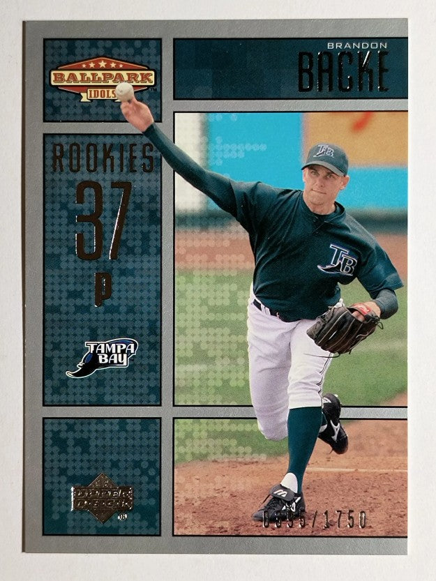 2002 Upper Deck Ballpark Idols #211 Brandon Backe ROO RC