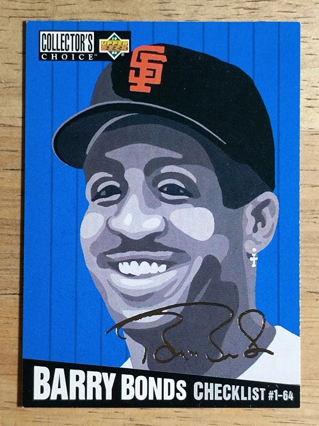 1994 Collector's Choice Silver Signature #316 Barry Bonds CL