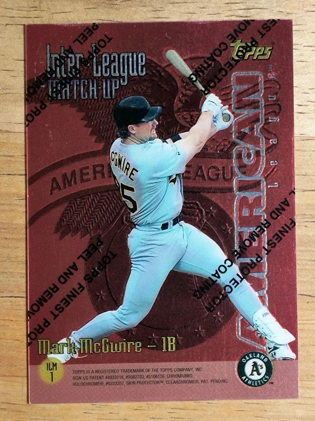 1997 Topps Inter-League Finest #ILM1 Mark McGwire/Barry Bonds