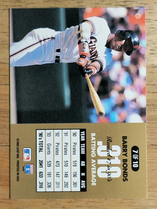 1994 Donruss Dominators #B7 Barry Bonds