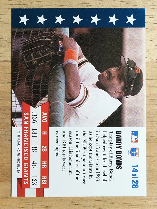 1994 Donruss MVPs #14 Barry Bonds