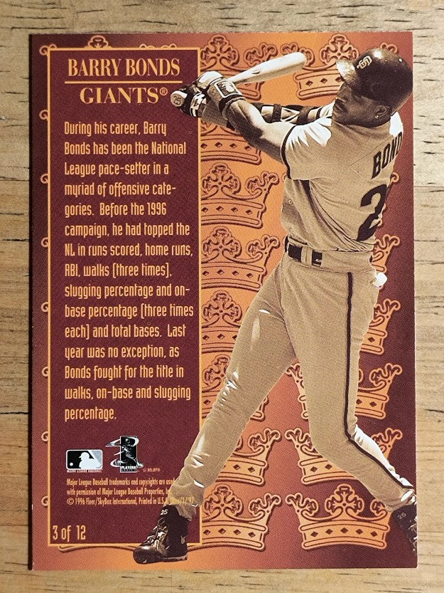 1997 Ultra Season Crowns #3 Barry Bonds