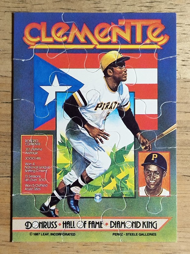 1987 Donruss Rookies #RC Roberto Clemente/Puzzle