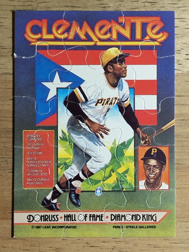 1987 Donruss Rookies #RC Roberto Clemente/Puzzle