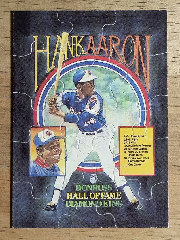 1986 Donruss Rookies #HA Hank Aaron/Puzzle