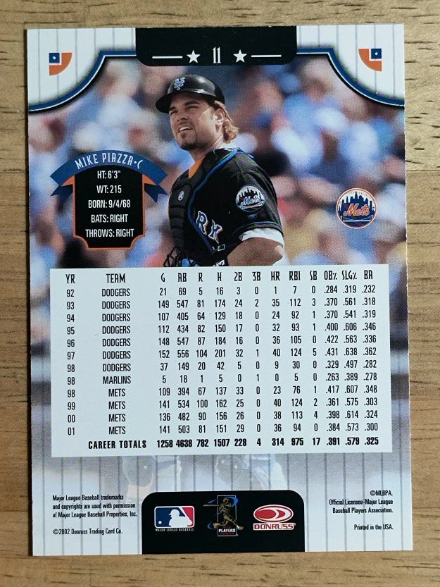 2002 Donruss #11 Mike Piazza
