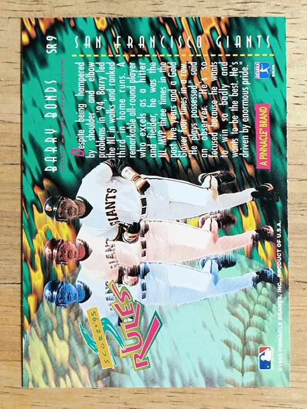 1995 Score Rules #SR9 Barry Bonds