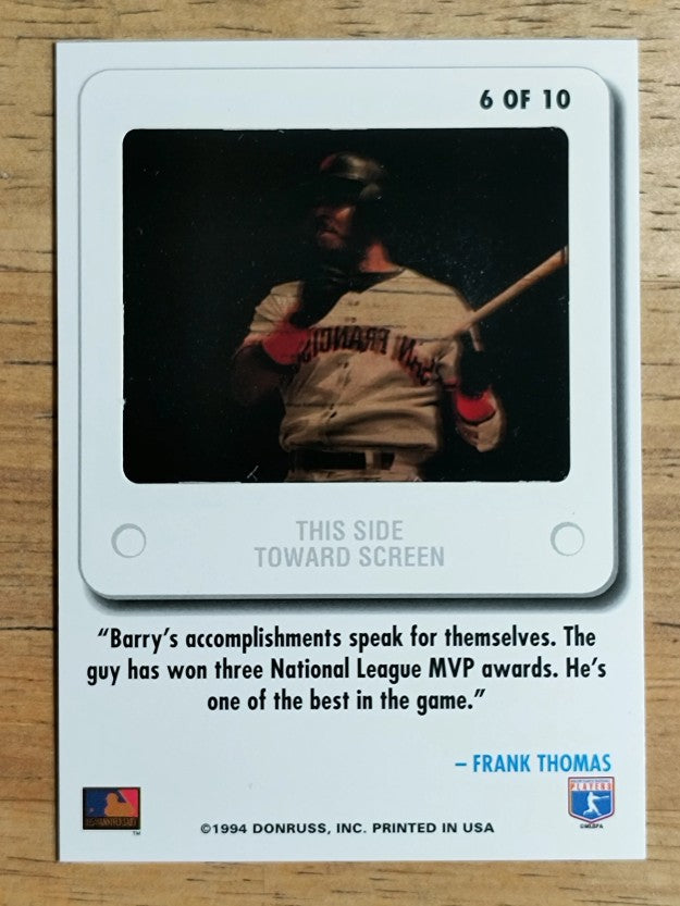 1994 Leaf Slideshow #6 Barry Bonds
