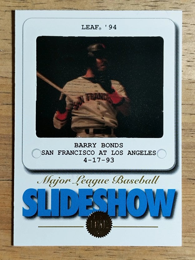 1994 Leaf Slideshow #6 Barry Bonds